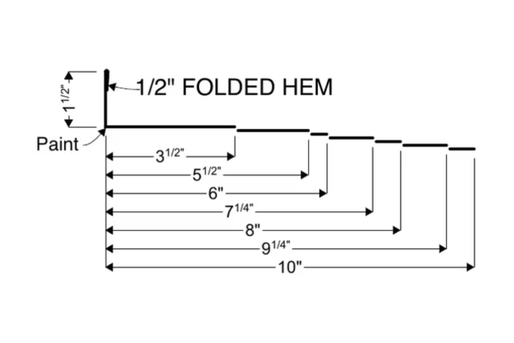 Plain Fascia trim detail for 2" Mechanical Lock metal panels
