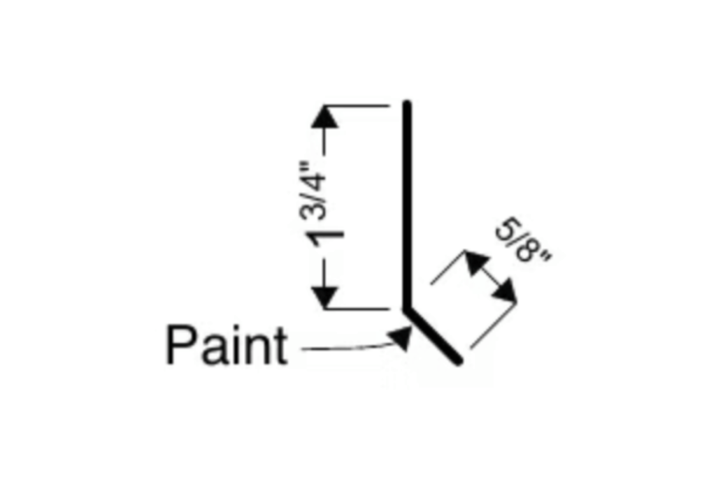 Cleat trim detail for 2" Mechanical Lock metal panels